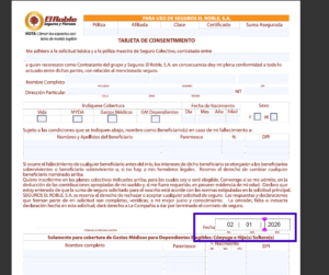Ejemplo Consentimiento